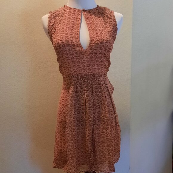 Winter Kate Silk Chiffon Padma Pink Crinkle Dress XS NWT - Picture 7 of 7